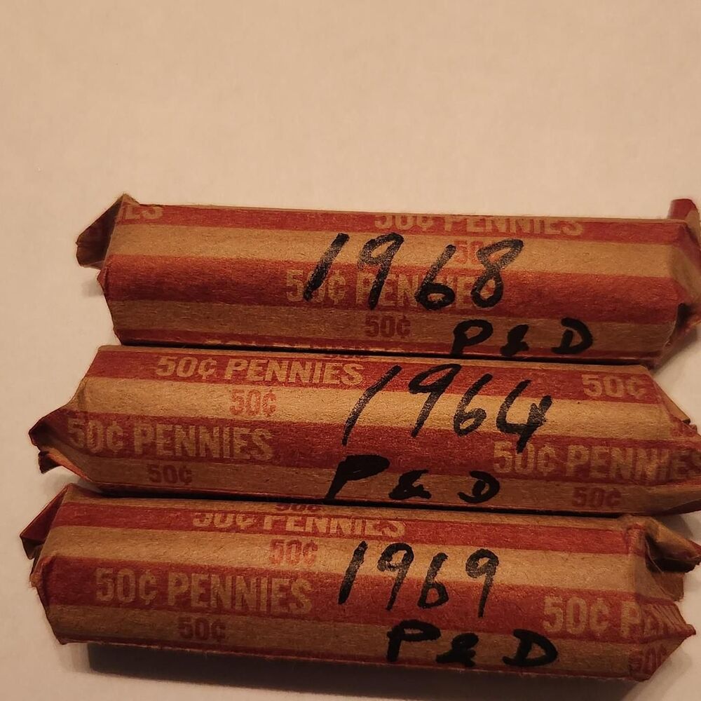 Lot of Three 1960's Lincoln Memorial Cent...